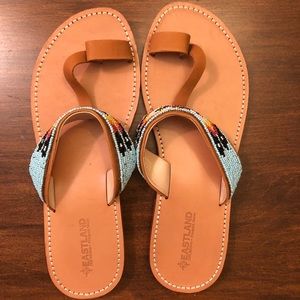 Eastland Beaded Leather Sandals
